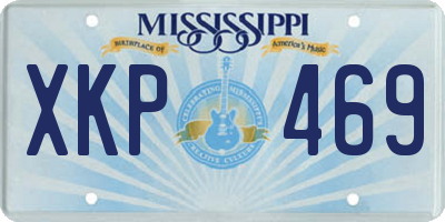 MS license plate XKP469