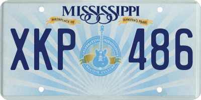 MS license plate XKP486