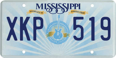 MS license plate XKP519