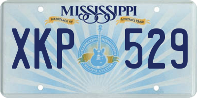 MS license plate XKP529