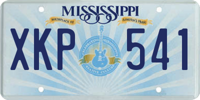 MS license plate XKP541