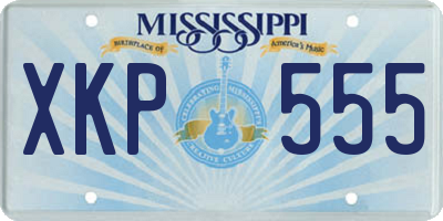 MS license plate XKP555
