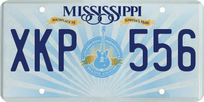 MS license plate XKP556