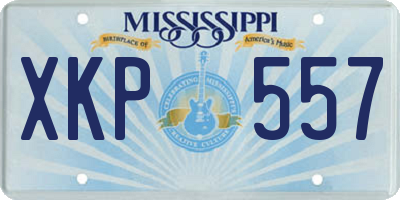 MS license plate XKP557