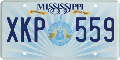 MS license plate XKP559
