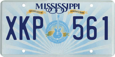 MS license plate XKP561