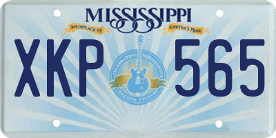 MS license plate XKP565