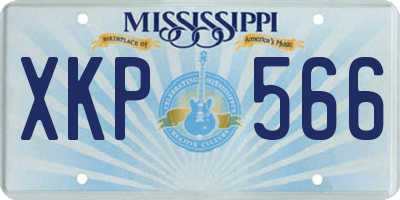 MS license plate XKP566
