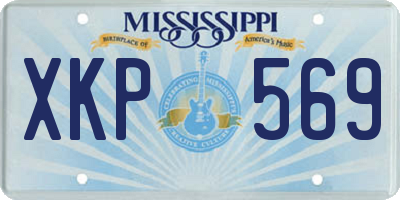 MS license plate XKP569