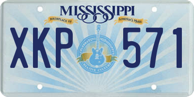 MS license plate XKP571