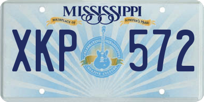 MS license plate XKP572