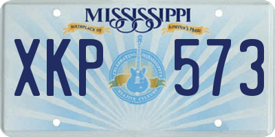 MS license plate XKP573
