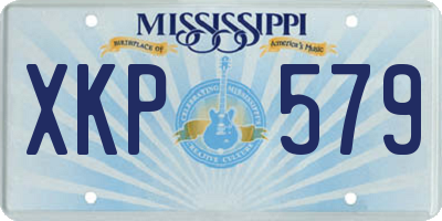 MS license plate XKP579