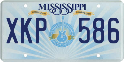 MS license plate XKP586