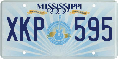 MS license plate XKP595