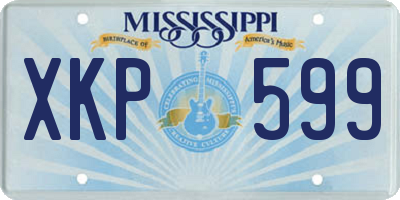 MS license plate XKP599