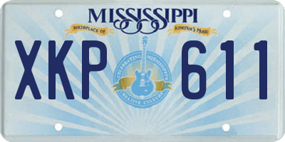 MS license plate XKP611