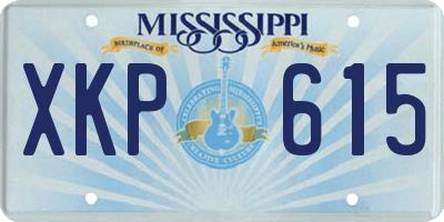 MS license plate XKP615