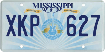MS license plate XKP627