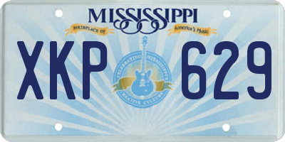 MS license plate XKP629