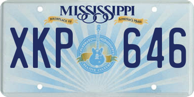 MS license plate XKP646