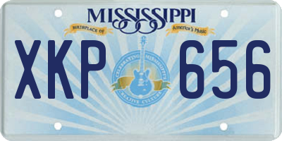 MS license plate XKP656