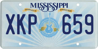 MS license plate XKP659