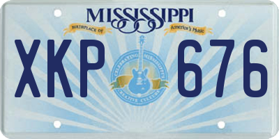 MS license plate XKP676