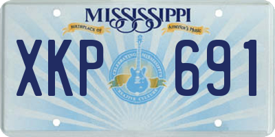 MS license plate XKP691