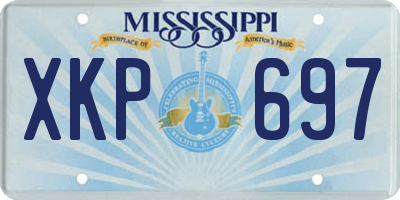 MS license plate XKP697