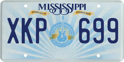 MS license plate XKP699