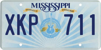 MS license plate XKP711