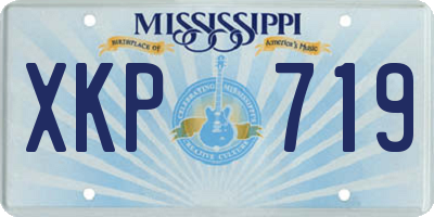 MS license plate XKP719
