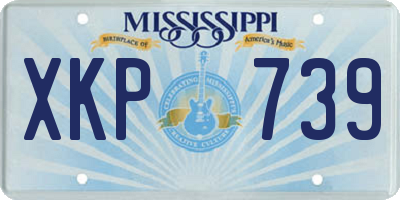 MS license plate XKP739