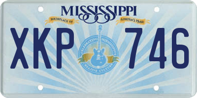 MS license plate XKP746