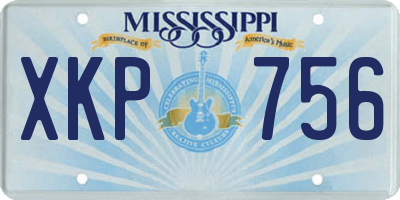 MS license plate XKP756