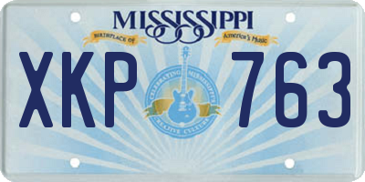 MS license plate XKP763