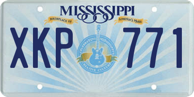 MS license plate XKP771