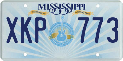 MS license plate XKP773