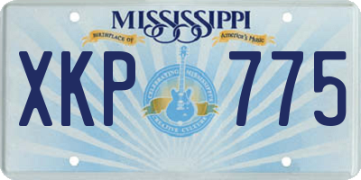 MS license plate XKP775