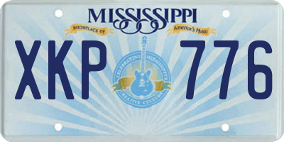MS license plate XKP776