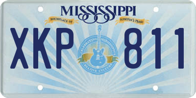 MS license plate XKP811