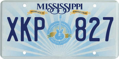 MS license plate XKP827