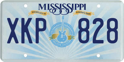 MS license plate XKP828
