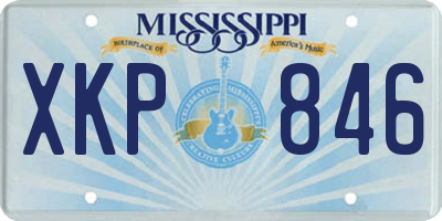 MS license plate XKP846