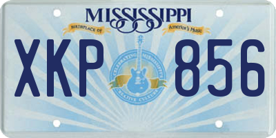 MS license plate XKP856