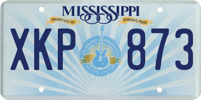 MS license plate XKP873