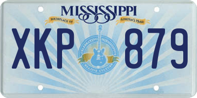 MS license plate XKP879