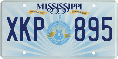 MS license plate XKP895
