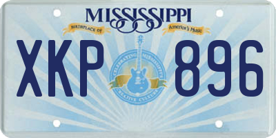 MS license plate XKP896